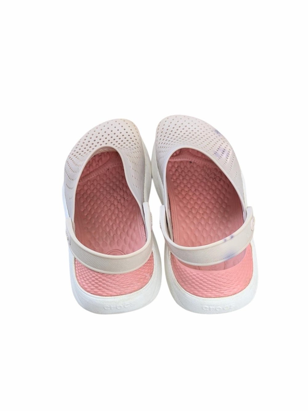 Crocs LiteRide Clogs Almost Pink / White Women's 9 / Men's 7 - Picture 2 of 5